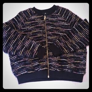 H&M | Metallic Thread Bomber Jacket